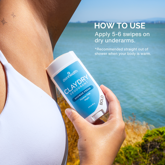 CLAYDRY™ BOLD Shower Fresh Aluminum-Free Natural Deodorant